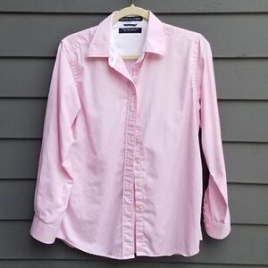 Devon & Jones Pink Luxury Prima Cotton Button Down Large